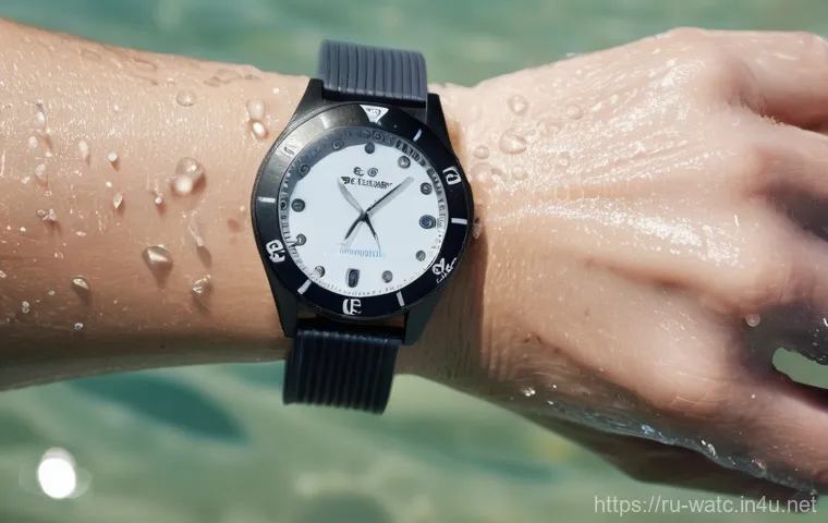 시계 방수 테스트 방법 - Image Prompt 1: The Disappointment of Water-Damaged Watch**