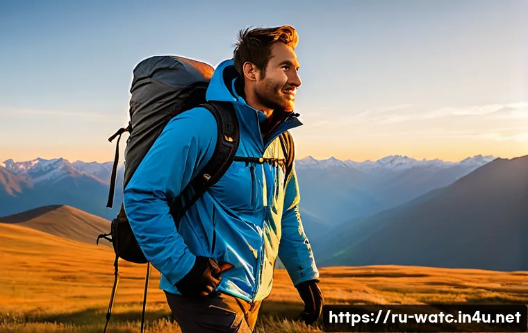 태양열 충전식 스포츠 시계 - **Prompt 1: Majestic Altai Adventure**
"A confident male or female hiker, in their late 20s to e...