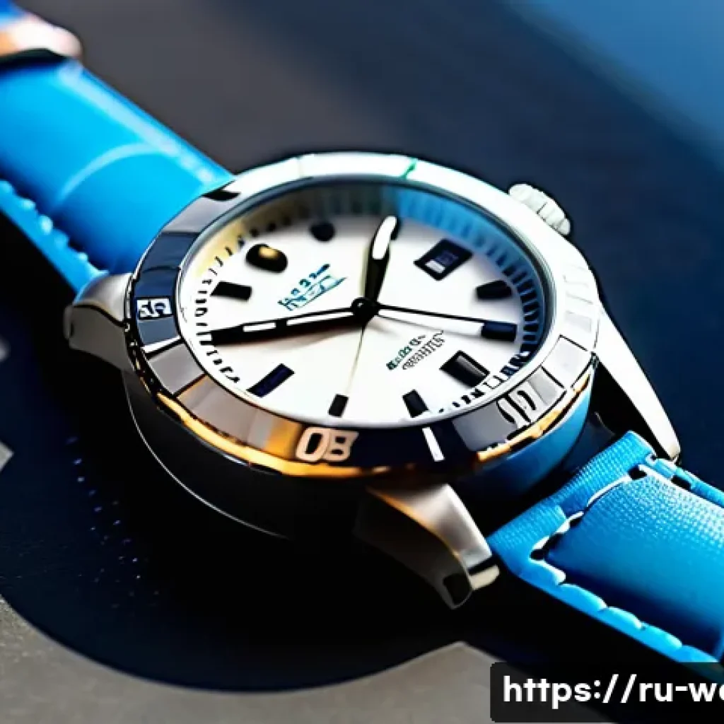 시계 방수 등급 차이 설명 - A close-up, hyper-realistic image of a modern wristwatch with clear water droplets on its sapphire c...